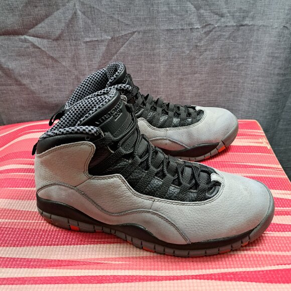 Nike Air Jordan X 10 Retro - US Men's 10.5 - Cool Grey/Infrared-Black - 310805-0 - Picture 3 of 16